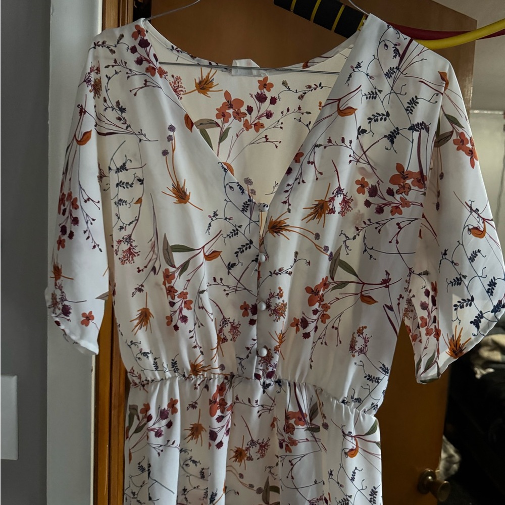 Floral V-Neck Dress